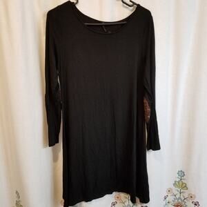 Never u black sequined mini dress‎